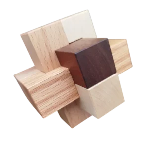 Croix de charpentier – Casse-tête en bois